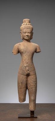 Lot 108 - STANDING SANDSTONE VISHNU BAPHUON PERIOD