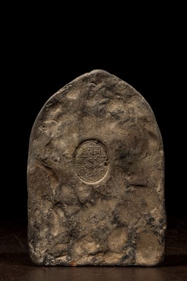 Lot 74 - CLAY TSA TSA DEPICTING VAJRASATTVA BUDDHA TIBET 18TH CENTURY WITH IMPORTANT SEAL ATTHE BACK