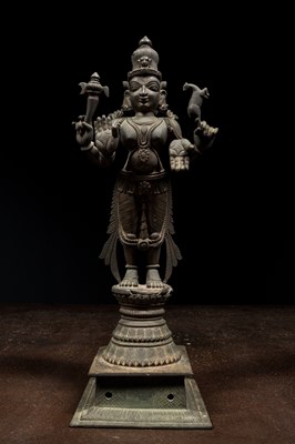 Lot 188 - SHIVA CHANDRASHEKHARA BRONZE INDIA 18TH CENTURY