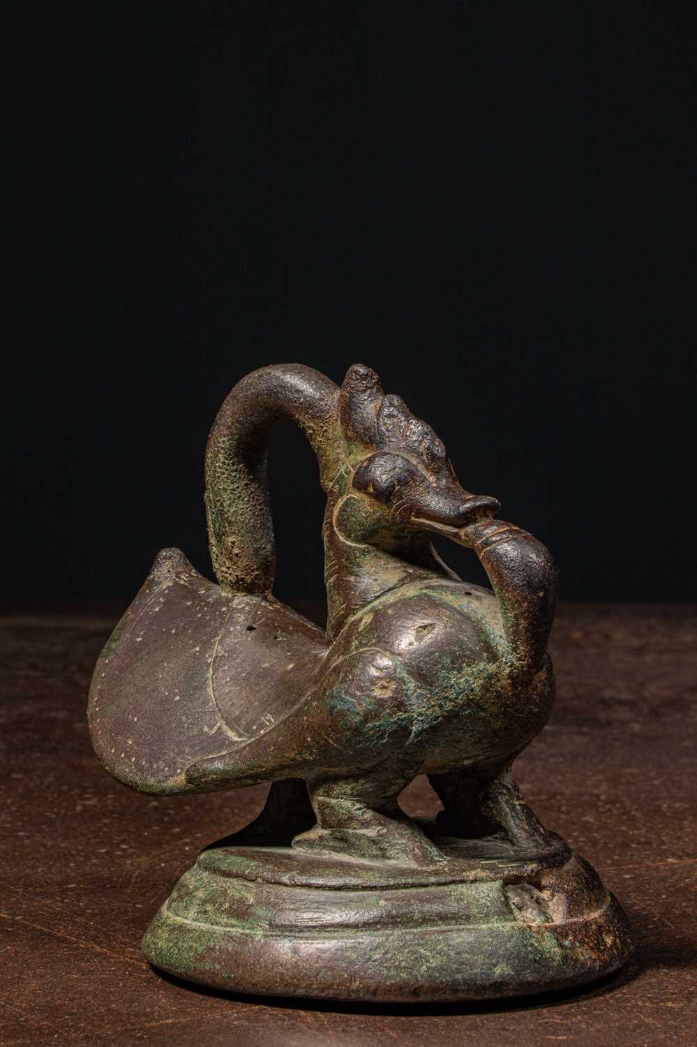Lot 66 - DUCK SHAPED OPIUM WEIGHT BURMA 17TH CENTURY , 2,5 VISS