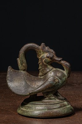 Lot 66 - DUCK SHAPED OPIUM WEIGHT BURMA 17TH CENTURY , 2,5 VISS