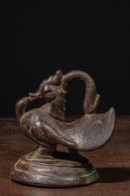 Lot 66 - DUCK SHAPED OPIUM WEIGHT BURMA 17TH CENTURY , 2,5 VISS