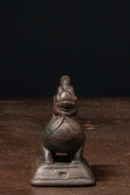 Lot 64 - LION SHAPED OPIUM WEIGHT BURMA 18TH CENTURY , 1 VISS