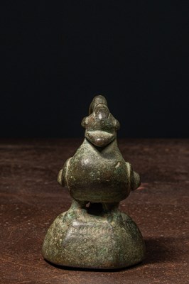 Lot 67 - DUCK SHAPED OPIUM WEIGHT BURMA EARLY 19TH CENTURY, 1 VISS