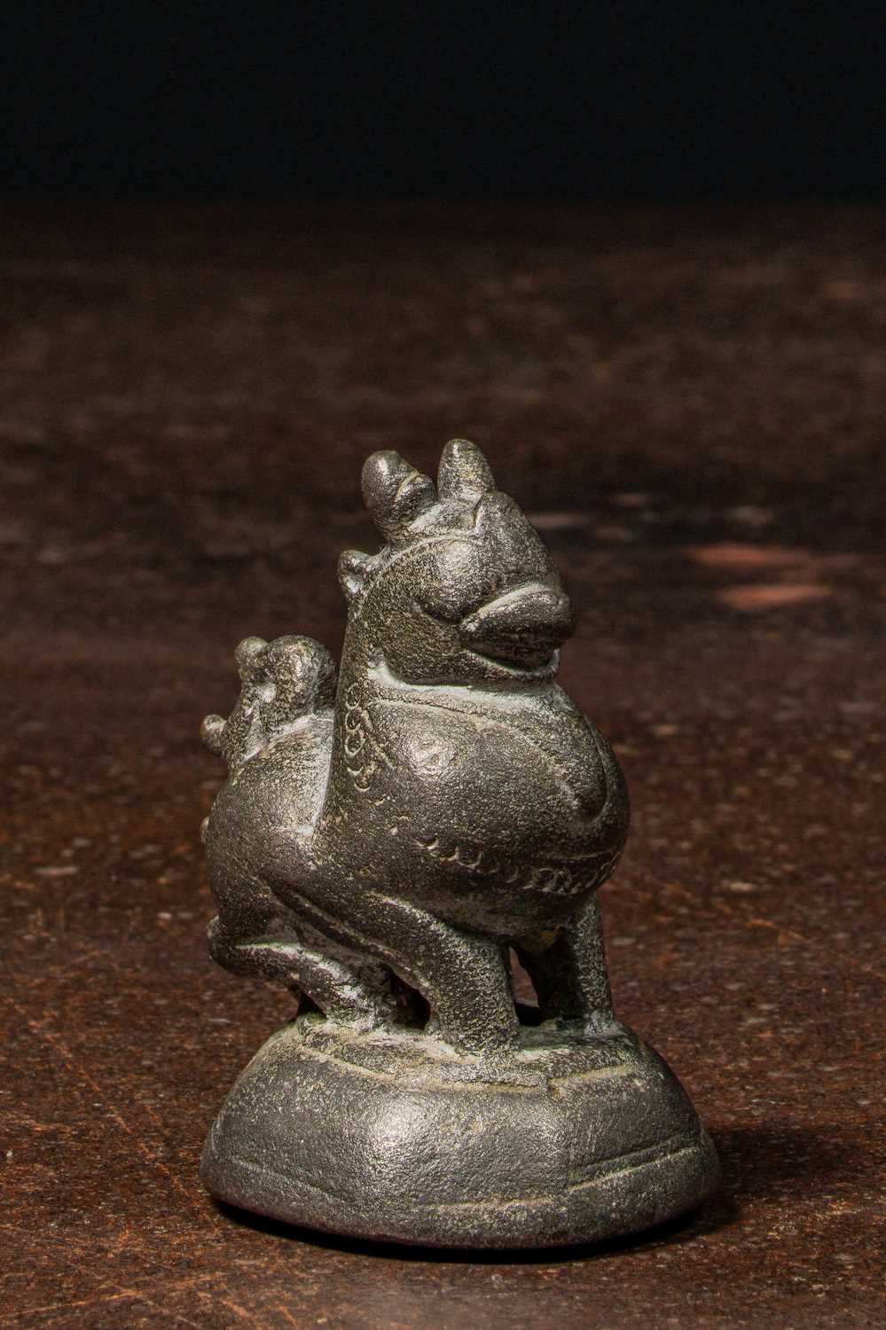 Lot 62 - LION SHAPED OPIUM WEIGHT BURMA APPROXIMATELY 1770 , 20 TICAL