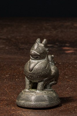 Lot 62 - LION SHAPED OPIUM WEIGHT BURMA APPROXIMATELY 1770 , 20 TICAL