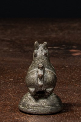 Lot 62 - LION SHAPED OPIUM WEIGHT BURMA APPROXIMATELY 1770 , 20 TICAL