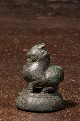 Lot 63 - LION SHAPED OPIUM WEIGHT BURMA , APPROXIMATELY 1680 , 5 TICAL