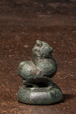 Lot 63 - LION SHAPED OPIUM WEIGHT BURMA , APPROXIMATELY 1680 , 5 TICAL