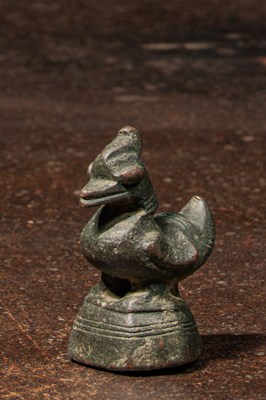 Lot 61 - DUCK SHAPED BRONZE OPIUM WEIGHT BURMA SHAN STATE (1885-1925) , 10 TICAL