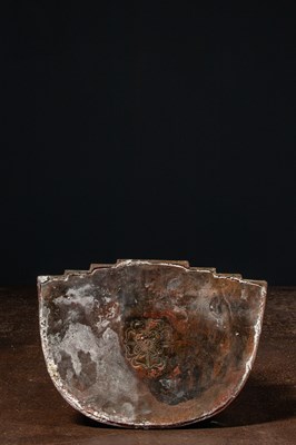 Lot 94 - A CROWNED BRONZE BUDDHA TIBET 13TH CENTURY STYLE BUT LATER