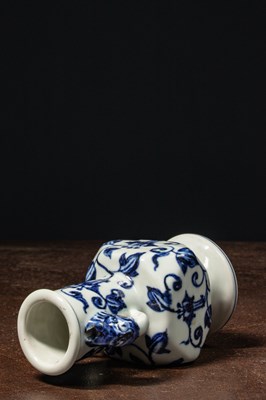 Lot 23 - A BLUE AND WHITE PORCELAIN VASE CHINA