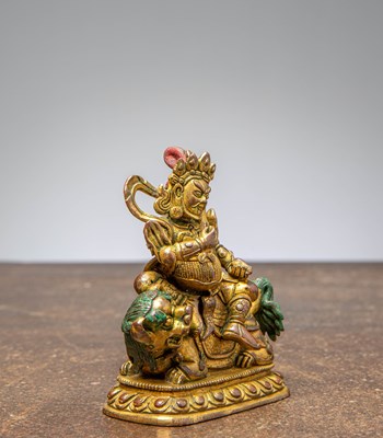 Lot 92 - GILT BRONZE JAMBHALA CHINA QING DYNASTY (1644–1911)
