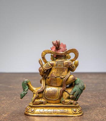 Lot 92 - GILT BRONZE JAMBHALA CHINA QING DYNASTY (1644–1911)