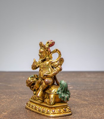 Lot 92 - GILT BRONZE JAMBHALA CHINA QING DYNASTY (1644–1911)