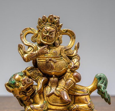 Lot 92 - GILT BRONZE JAMBHALA CHINA QING DYNASTY (1644–1911)