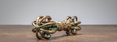Lot 87 - VAJRA BRONZE TIBET 19TH CENTURY