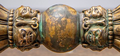 Lot 87 - VAJRA BRONZE TIBET 19TH CENTURY