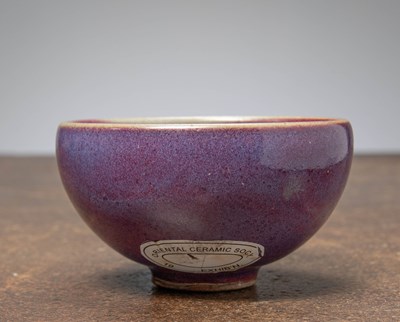 Lot 327 - A JUN WARE PURPLE-SPLASHED BOWL, CHINA, NORTHERN SONG TO JIN DYNASTY, 12TH CENTURY