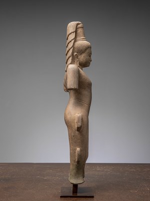 Lot 7 - SANDSTONE AVALOKITESHVARA 7TH CENTURY FROM THAILAND OR VIETNAM