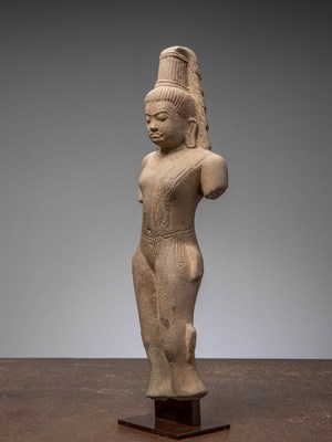 Lot 7 - SANDSTONE AVALOKITESHVARA 7TH CENTURY FROM THAILAND OR VIETNAM