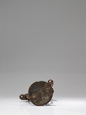 Lot 5 - STANDING BRONZE AVALOKTISHVARA LADAKH OR WEST-TIBET 15TH CENTURY