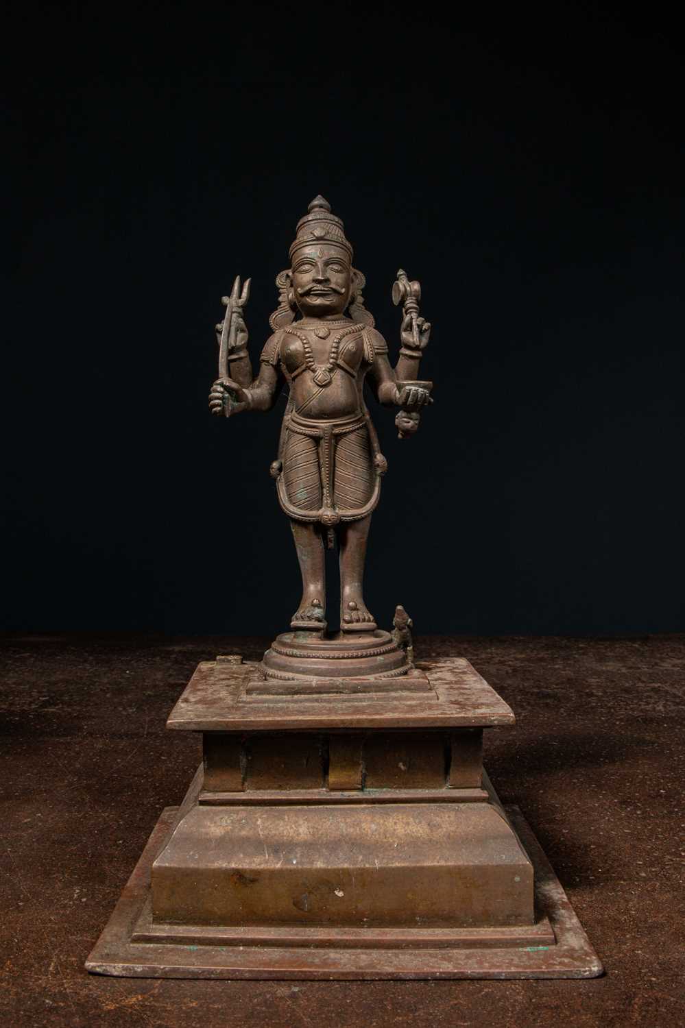 Lot 39 - STANDING BRONZE BHAIRABA INDIA 18TH CENTURY