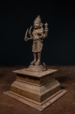 Lot 39 - STANDING BRONZE BHAIRABA INDIA 18TH CENTURY