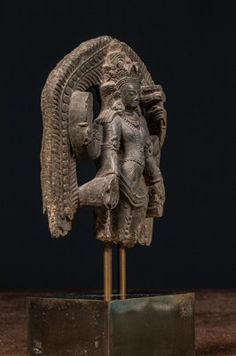 Lot 79 - STANDING STONE AMOGHAPHASA NEPAL 16TH CENTURY