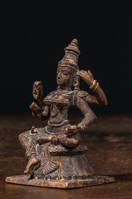 Lot 74 - PRAJNAPARAMITA BRONZE INDIA ABOUT 1850'S