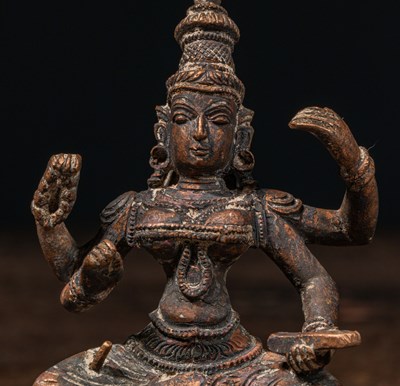 Lot 74 - PRAJNAPARAMITA BRONZE INDIA ABOUT 1850'S