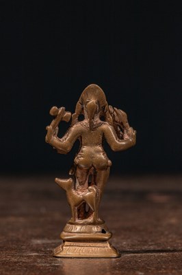 Lot 13 - STANDING BRONZE BHAIRABA INDIA 15TH CENTURY