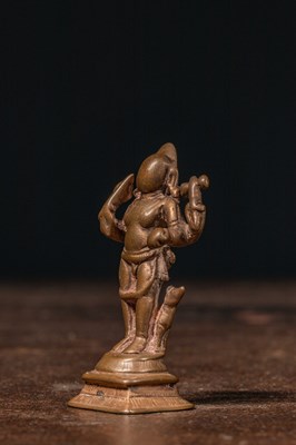 Lot 13 - STANDING BRONZE BHAIRABA INDIA 15TH CENTURY