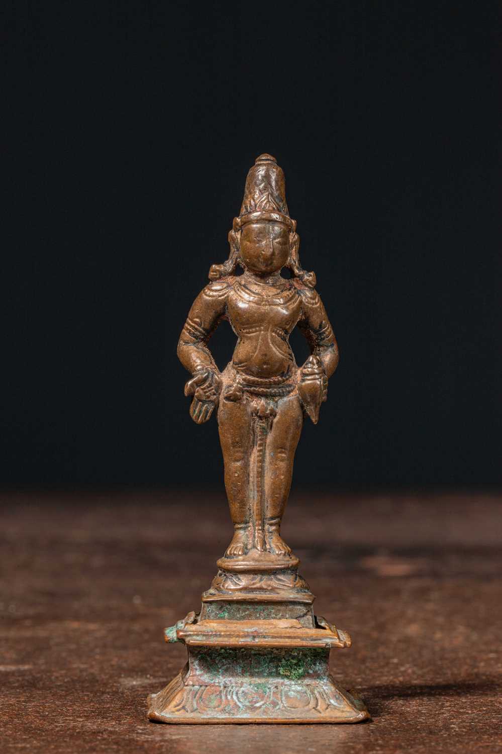 Lot 43 - STANDING SKANDA BRONZE INDIA 16TH CENTURY