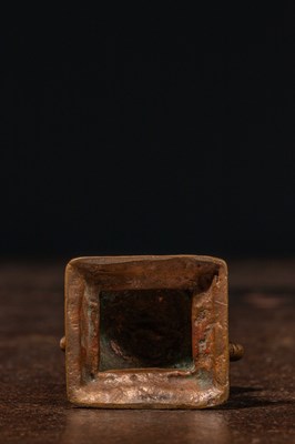 Lot 24 - SEATED BRONZE GANESHA INDIA 16TH CENTURY