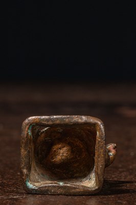 Lot 9 - SEATED BRONZE GANESHA NEPAL 16TH CENTURY