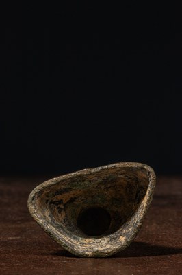 Lot 60 - SEATED RESTGILT BRONZE BUDDHA BIRMA 15TH CENTURY