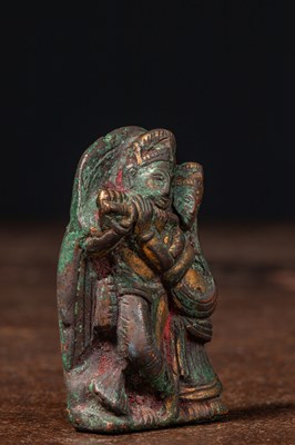 Lot 55 - KRISHNA AND RADHA BRONZE INDIA 18TH CENTURY