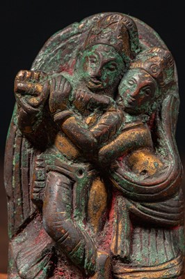 Lot 55 - KRISHNA AND RADHA BRONZE INDIA 18TH CENTURY