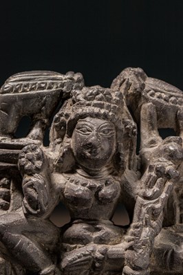 Lot 36 - GAYALAKSHMI STONE CARVING 10TH CENTURY KASHMIR REGION
