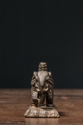 Lot 42 - BRONZE ELEPHANT TIBET 18TH CENTURY