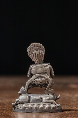 Lot 49 - STANDING SILVER YAMA NEPAL 20TH CENTURY OR EARLIER