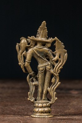 Lot 53 - EARLY STANDING BRONZE VAJRSATTVA TIBET 12TH CENTURY PALA DYNASTY