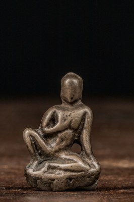 Lot 151 - SEATED BRONZE TOKCHA TIBET 12TH CENTURY