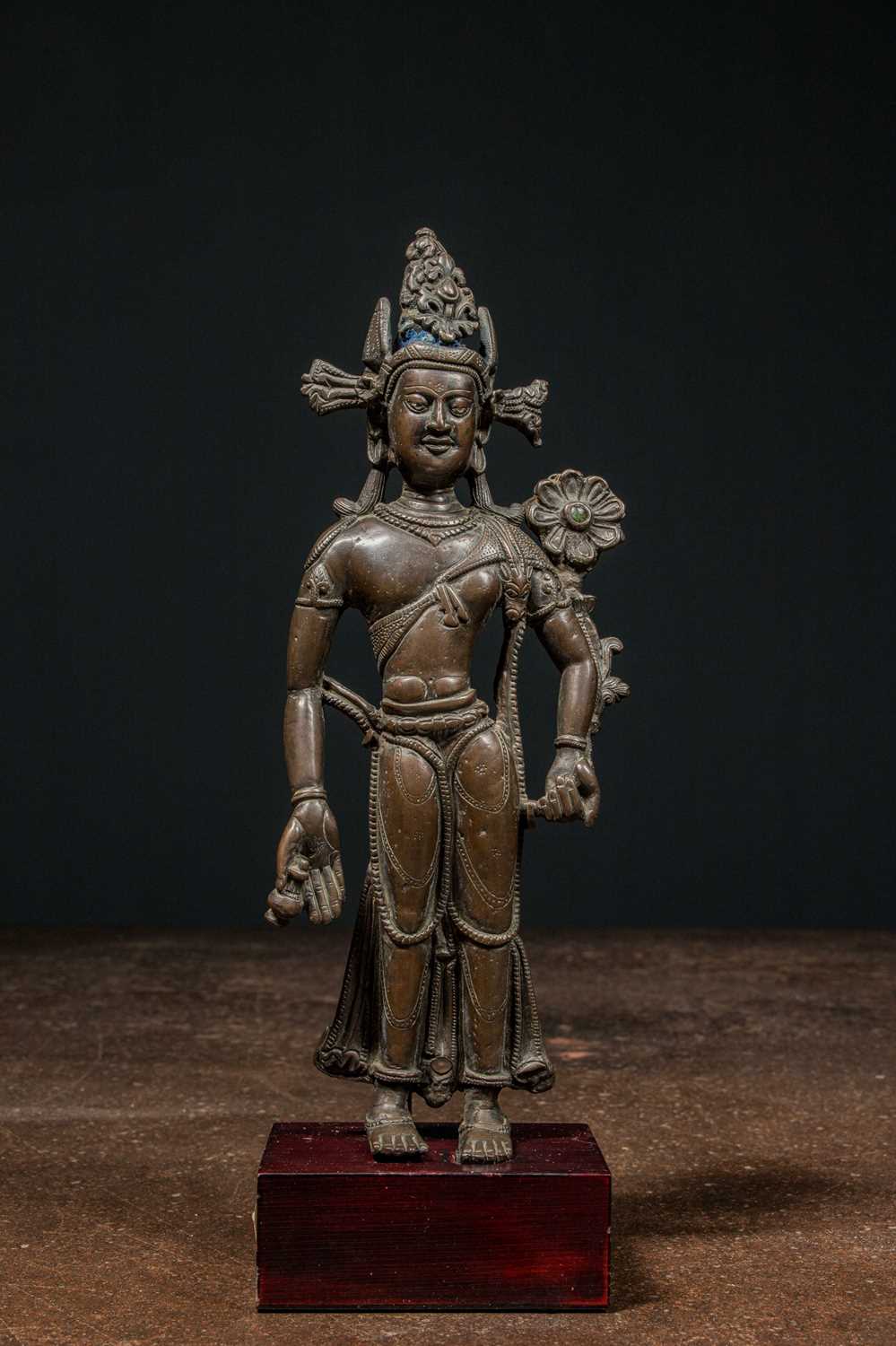 Lot 50 - STANDING BRONZE PADMAPANI TIBET / KASHMIR 13TH CENTURY