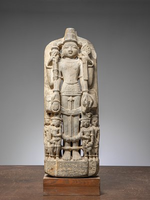 Lot 288 - (R) A STANDING STONE VISHNU, INDIA, RAJASTAN DATED 1538