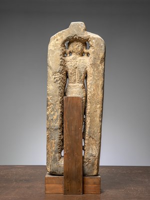Lot 40 - (R) STANDING STONE VISHNU INDIA RAJASTAN DATED 1538