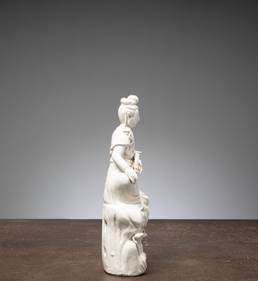 Lot 24 - (R) A DEHUA BLANC DE CHINA GUANYIN CHINA 19TH CENTURY