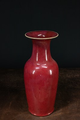 Lot 10 - (R) LARGE SANG DE BOEF VASE QING DYNASTY , KANGXI PERIOD (LATE 17TH - EARLY 18TH CENTURY)
