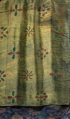 Lot 52 - (R) A GILT-PAINTED THANGKA OF THE LIFE OF THE BUDDHA TIBET 18TH CENTURY